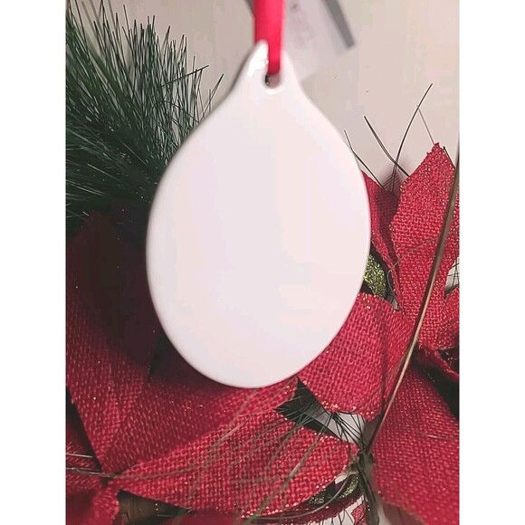 NWT Ganz Gnome Porcupine  Mouse Christmas Tree Ceramic Oval Ornament Farmhouse - Picture 5 of 6